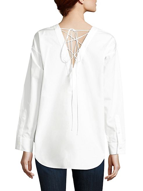 Theory - Sirtani Lace-Up Top