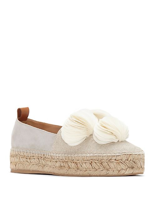 Mercedes Castillo - Marianna Suede-Blend Espadrille Platforms