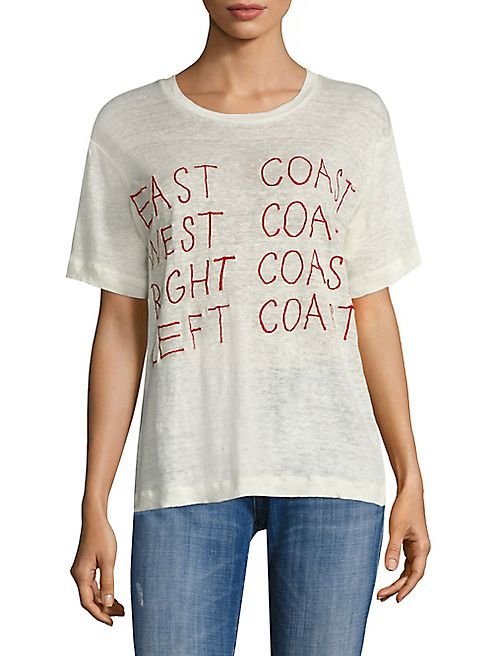 Banner Day - East Coast West Coast Linen Tee