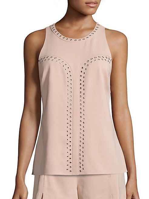 Ramy Brook - Tia Stretch Crepe Grommet Top