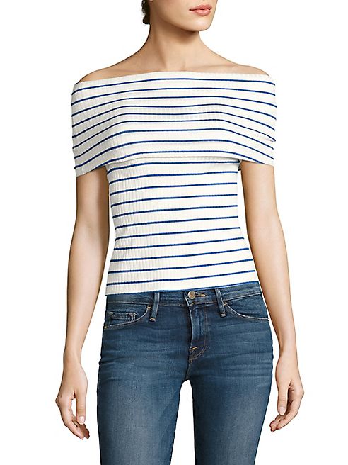 Red Haute - Striped Off-the-Shoulder Top