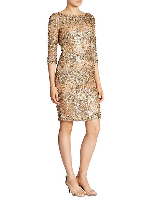 Naeem Khan - Three-Quarter Sleeve Dress