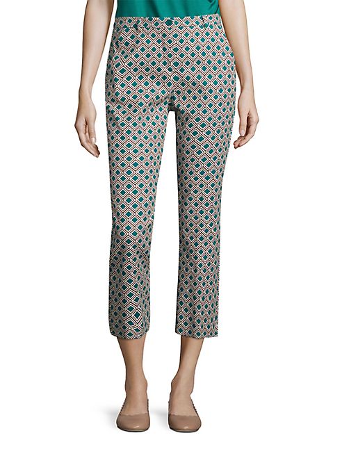 Weekend Max Mara - Vadet Diamond Printed Cropped Pants