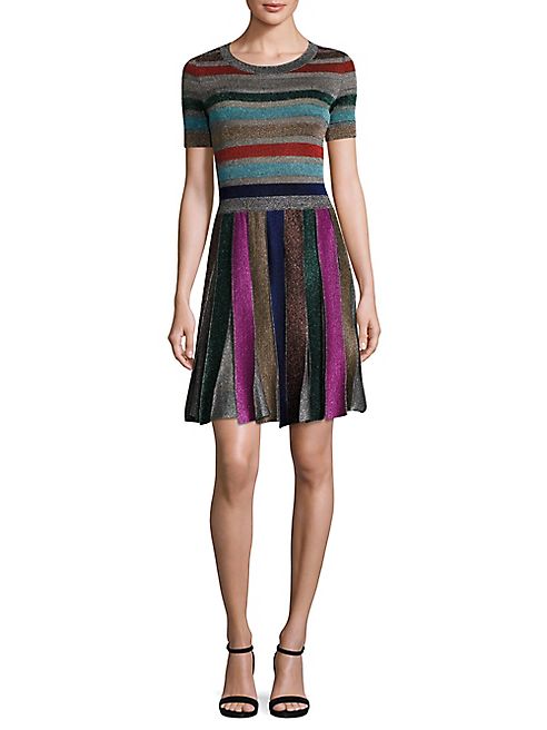 Missoni - Metallic Striped Dress