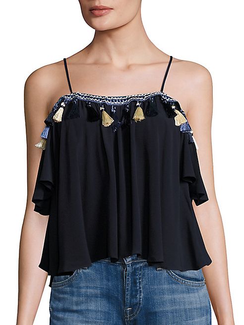 Tularosa - Maely Solid Tassel Top