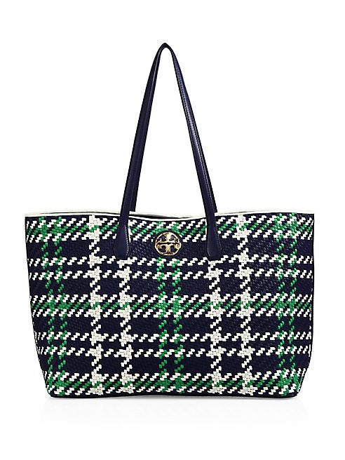 Tory Burch - Duet Woven Leather Tote