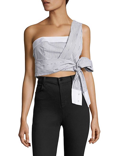 KENDALL + KYLIE - One-Shoulder Tie-Waist Top