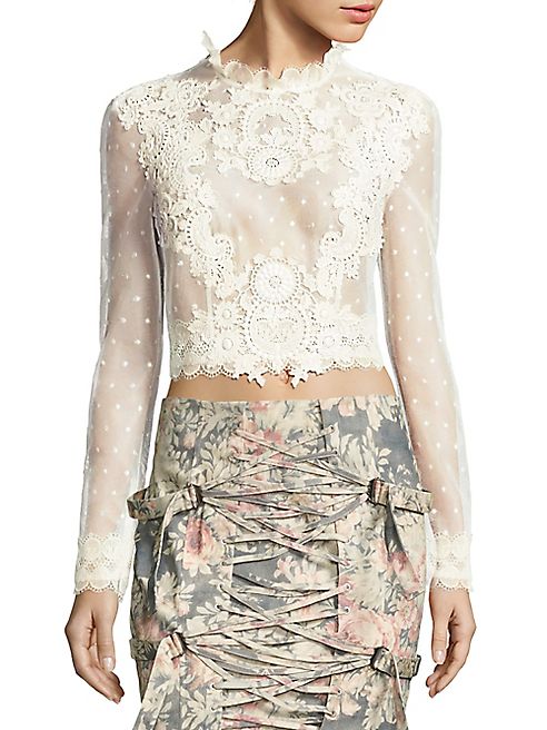 Zimmermann - Bowerbird Picotage Bodice