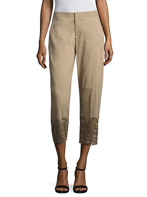 KOBI HALPERIN - Oriana Embroidered Cropped Pants