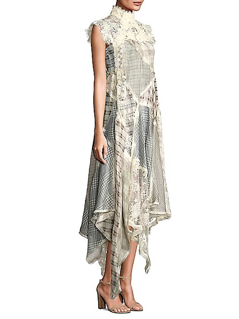 Zimmermann - Cavalier Plaid Silk & Linen Dress