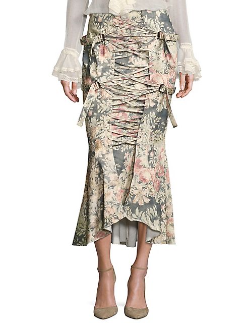 Zimmermann - Cavalier Strapped Floral Skirt