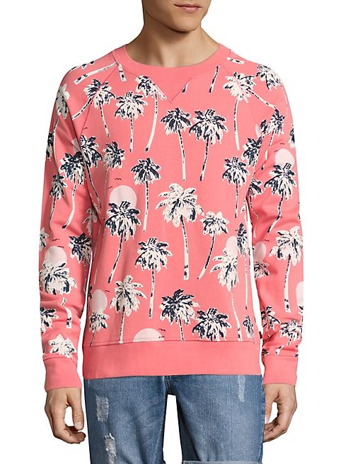 WeSC - Marvin Hawaii-Print French Terry Crewneck Sweatshirt