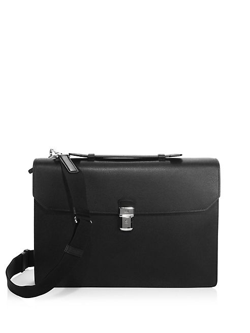 dunhill - Cadagan Single-Flap Leather Briefcase