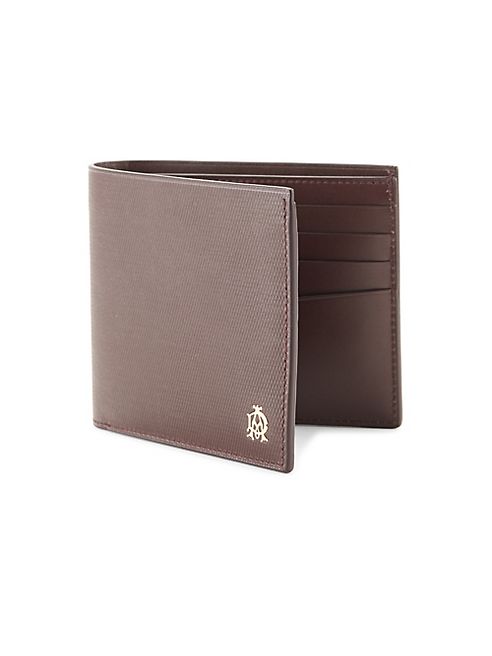 dunhill - Engine Turn Leather Bifold Wallet