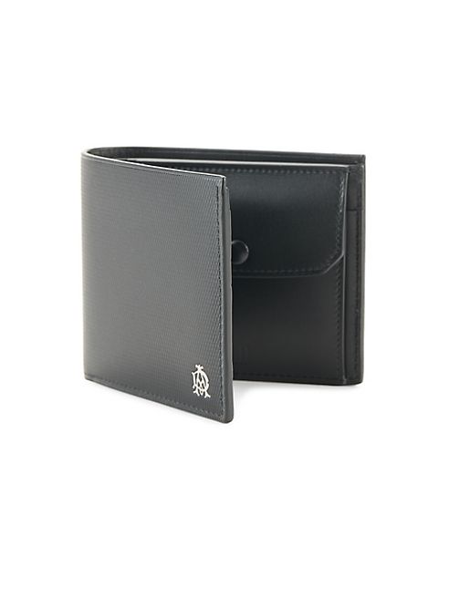 dunhill - Engine Turn Leather Billfold Wallet