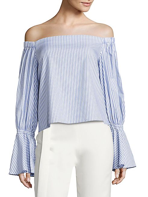 Alexis - Juniper Striped Off-The-Shoulder Top