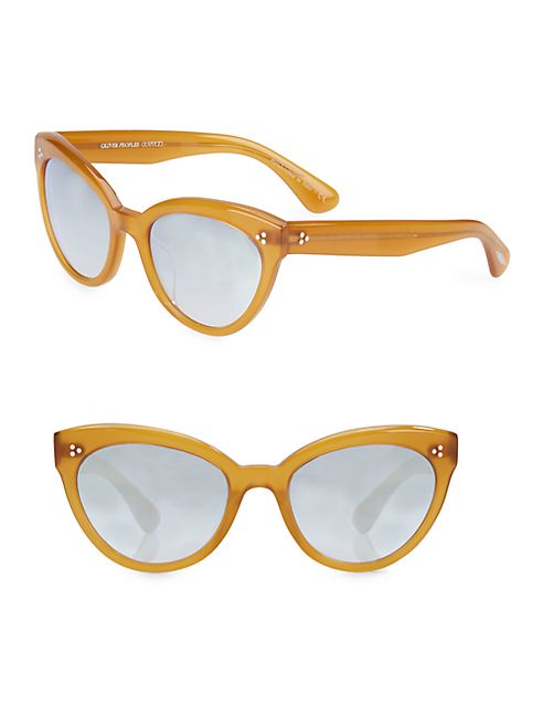 Oliver Peoples - Roella 55MM Mirrored Cat Eye Sunglasses