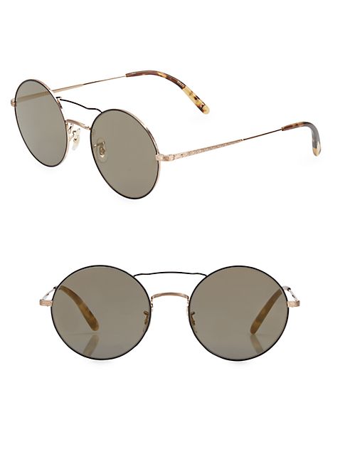 Oliver Peoples - Nickol 53MM Round Sunglasses