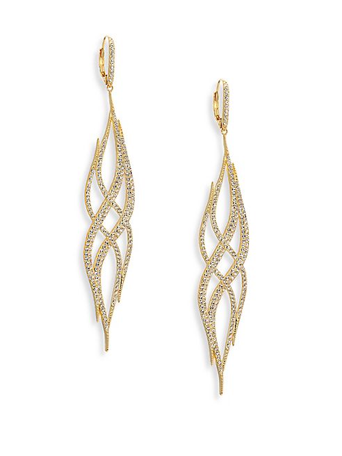 Adriana Orsini - Helix Crystal Drop Earrings