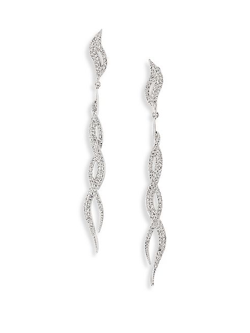 Adriana Orsini - Helix Crystal Linear Drop Earrings