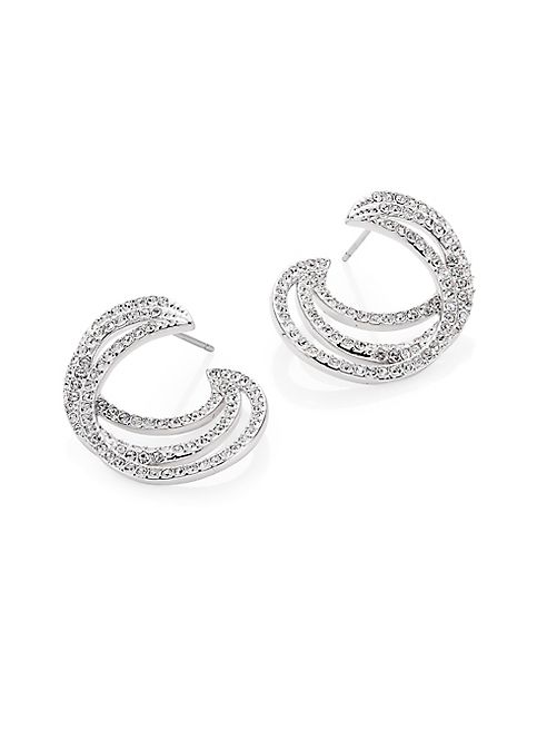 Adriana Orsini - Helix Crystal Hoop Earrings