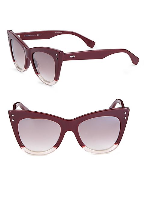 Fendi - 52MM Two-Tone Cat Eye Sunglasses