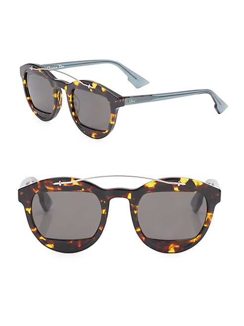 Dior - Dior Mania 50MM Mirrored Round Sunglasses