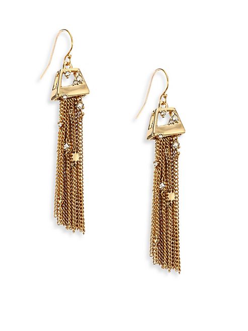 Alexis Bittar - Elements Geo Crystal Tassel Earrings