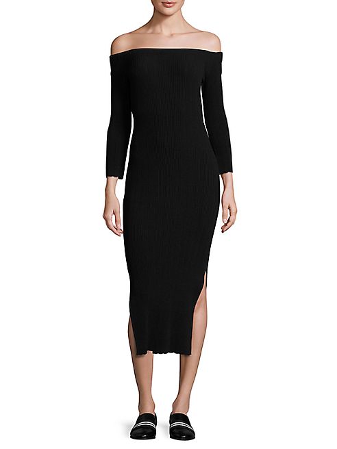 Rag & Bone - Kari Off-The-Shoulder Midi Dress