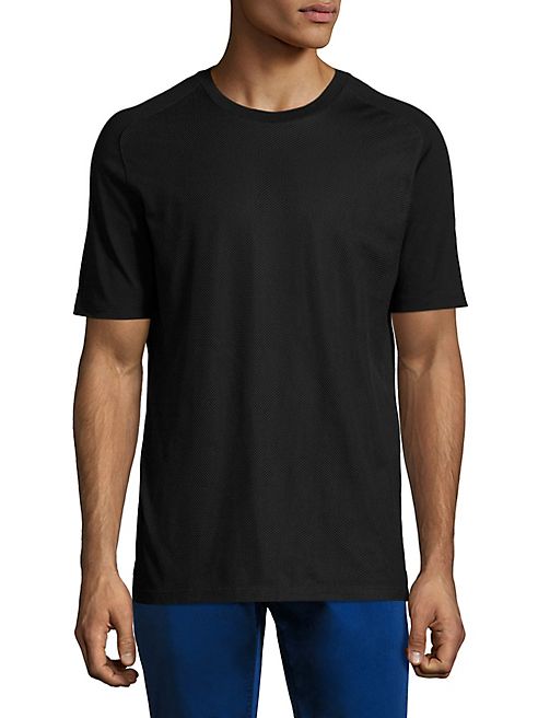 HUGO BOSS - Short Sleeve Mesh Overlay Tee