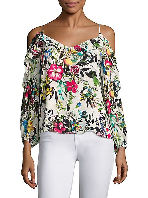 Parker - Clark Floral-Printed Silk Blouse