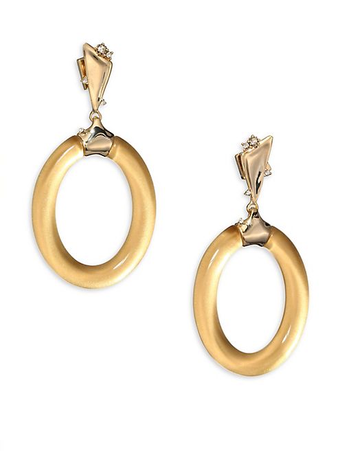 Alexis Bittar - Lucite Liquid Dangle Hoop Earrings