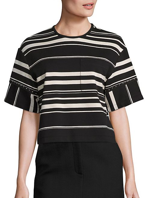 3.1 Phillip Lim - Striped Ponte Tee