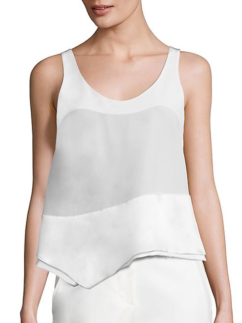 3.1 Phillip Lim - Asymmetrical Silk Tank Top