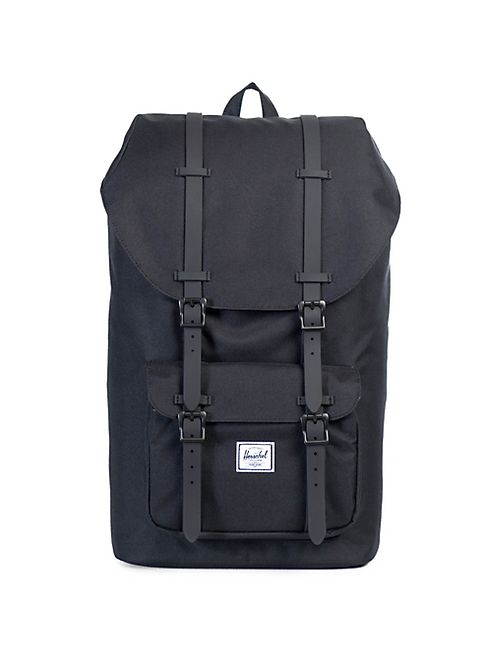 Herschel Supply Co. - Little America Leather and Canvas Blend Backpack