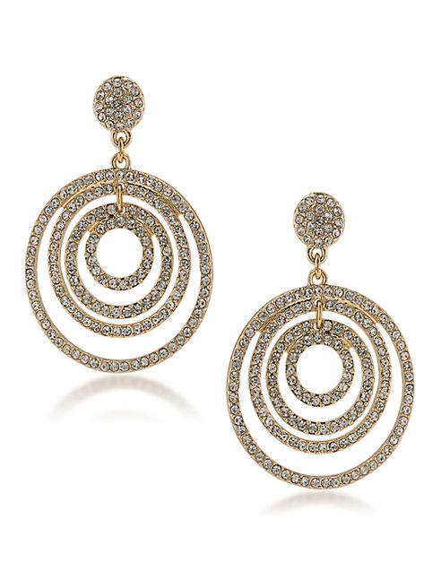 ABS by Allen Schwartz Jewelry - Prom Queen Orbital Pavé Earrings