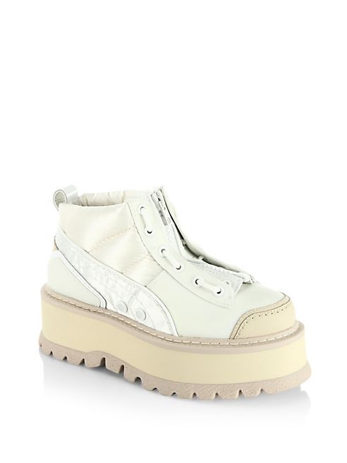 PUMA - Fenty By Rihanna Leather Platform Sneaker Boots