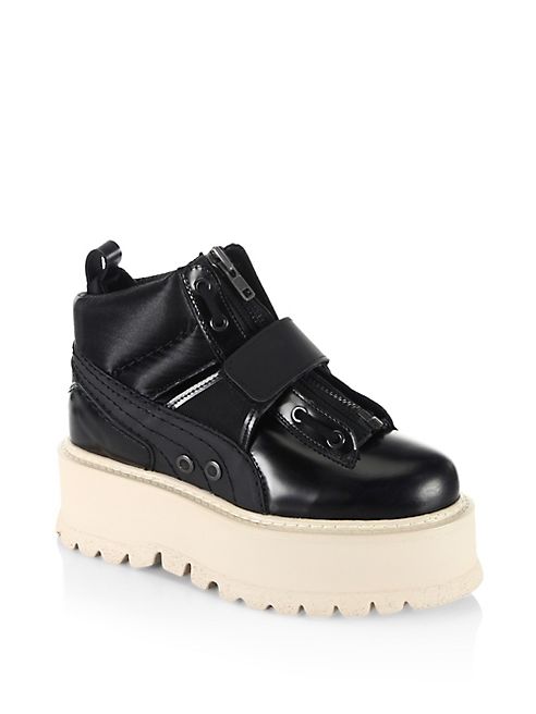 PUMA - Fenty By Rihanna Leather Strap Sneaker Boots