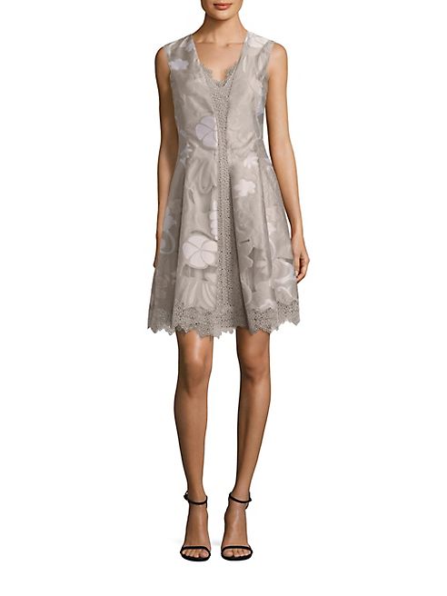 Elie Tahari - Lola Lace Inset Dress