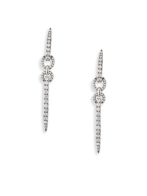 Adriana Orsini - Eva Linear Crystal Drop Earrings