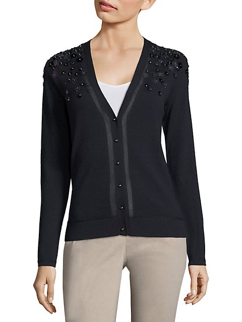 Elie Tahari - Lydia Embellished Cardigan