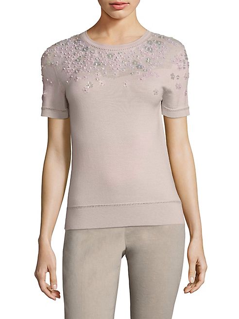 Elie Tahari - Haldey Embellished Sweater