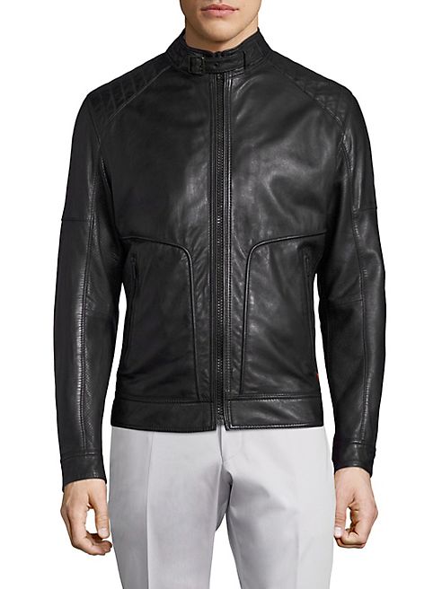 strellson - Shield Perforated Leather Jacket