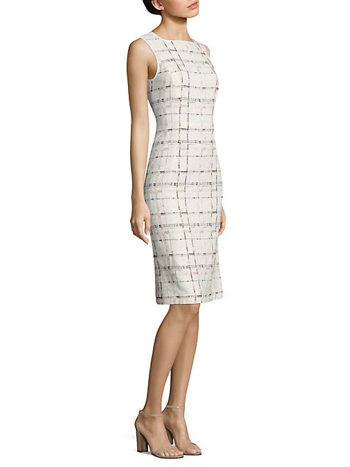 Lafayette 148 New York - Jojo Stitch-Design Sleeveless Dress