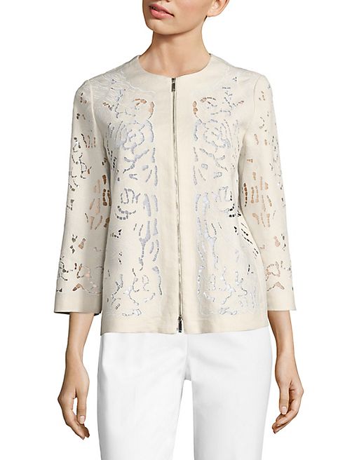 Lafayette 148 New York - Hadara Embroidered Linen Jacket