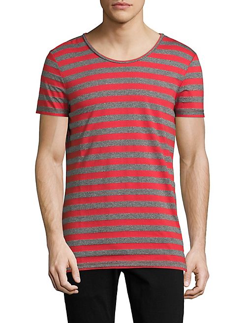 strellson - Striped Cotton-Blend Tee