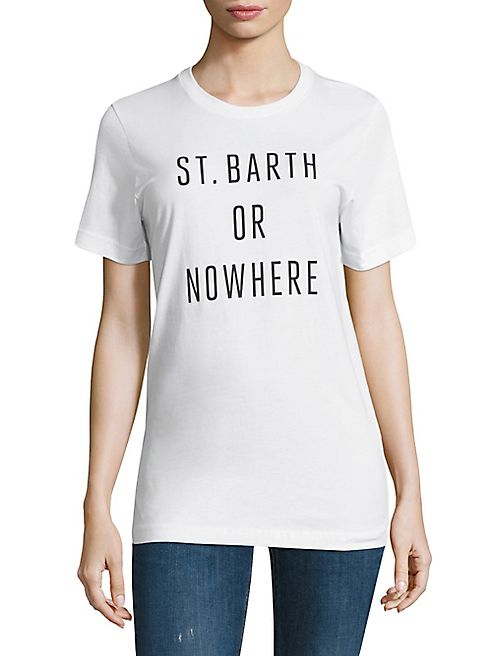 Knowlita - St. Barth Or Nowhere Cotton Graphic Tee