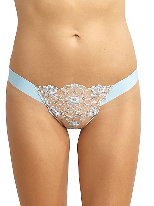 Commando - Embroidered Lace Thong