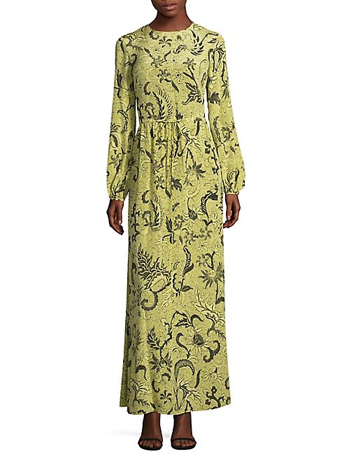 Diane von Furstenberg - Floral-Print Silk Maxi Dress