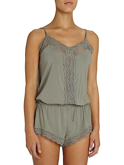 Eberjey - Juanita Lace-Accented Teddy